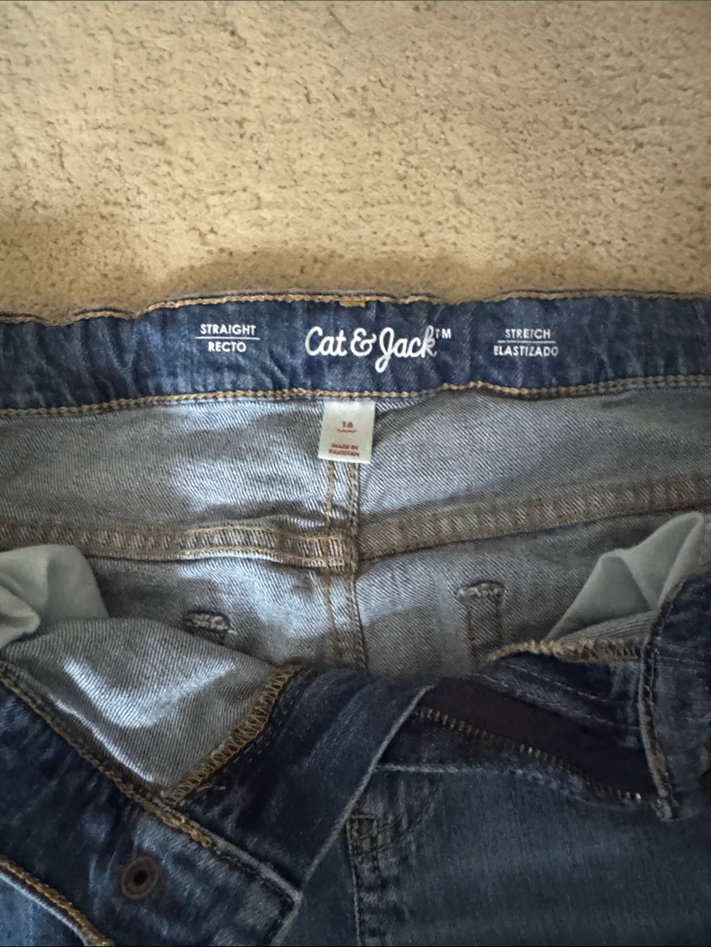 Cat & Jack Blue Straight Stretch Jeans